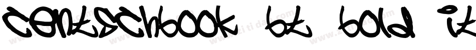 CentSchbook BT Bold Italic字体转换